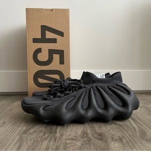YEEZY • YZY 450 Utility Black Knit Sneakers